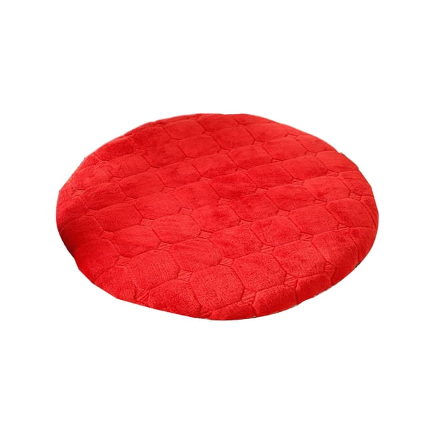 Cojín redondo de felpa, cojín para silla tatami, cojín para suelo, taburete redondo, mesa de comedor, silla de comedor, cojín redondo, cojín para asiento de invierno