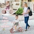 thumbnail image 5 of Costway 4 in 1 Kids Tricycles with  Push Handle & Training Wheels Baby Balance Bike Pink, 5 of 10