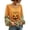 Orange-1, variant on Stamzod Blouses for Women Fall Fashion Halloween Printed Long Sleeve Tops Dressy Casual Shirts