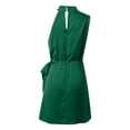 thumbnail image 4 of Spring Women's Short Formal Satin Dress Summer Sleeveless Lace Up Dress Women S Dresses for Summer Dress for Women Women Summer Outfits Button Dress for Women Womens Midi Dresses for Women Summer Mini, 4 of 4