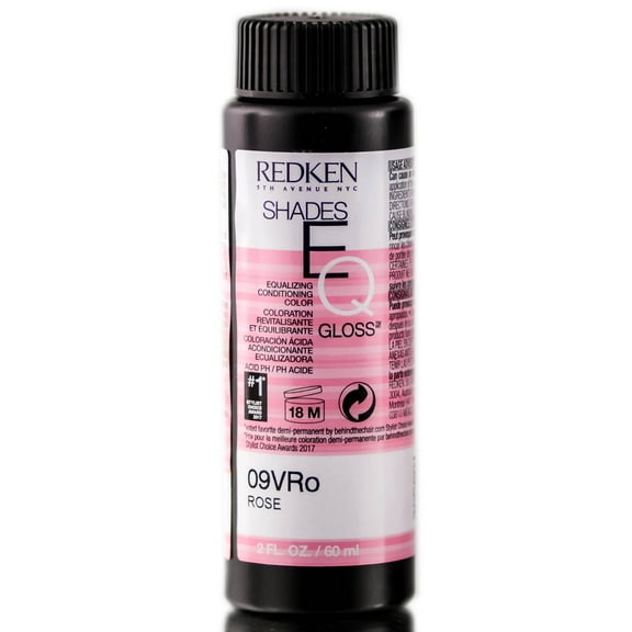 Redken Shades Eq Equalizing Conditioning Color Gloss - 09VRo Rose - Pack of 1 with Sleek Comb
