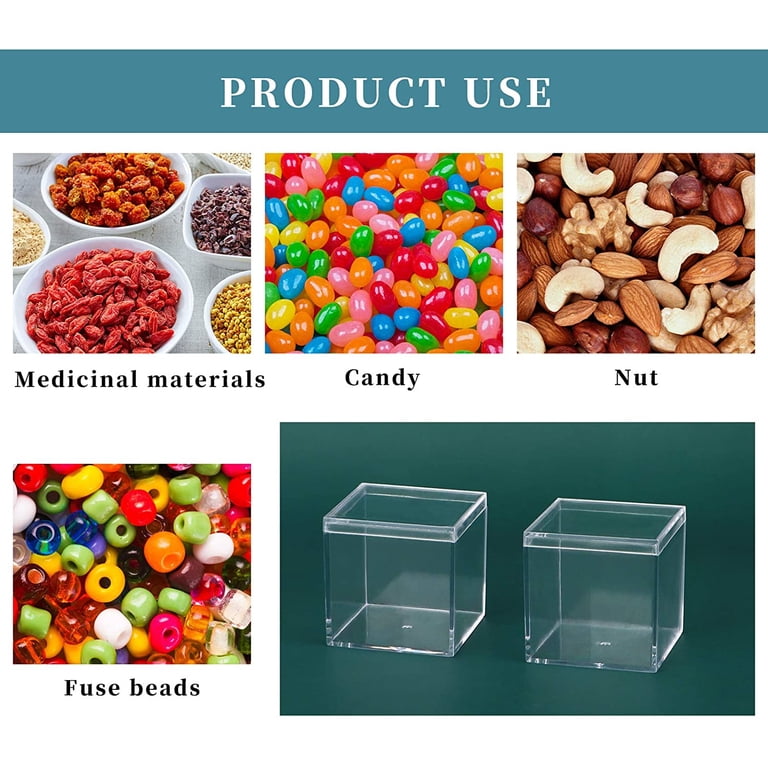 Small Clear Box 40 Clear Acrylic Display Boxes 2.2x2.2x2.2 Inch ...