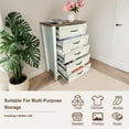 thumbnail image 3 of AKDSteel Rustic 5-Drawer Tall Dresser – Farmhouse Wood Storage Chest & Organizer for Bedroom, Living Room, Hallway, Entryway, 3 of 7