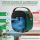 thumbnail image 2 of Aires acondicionados portátiles, mini aire acondicionado recargable de 5200 mAh con una duración de 5 a 10 horas, aire acondicionado de escritorio con 3 velocidades., 2 of 4