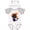 White & Heather w/ Ears, variant on Inktastic Halloween Cat, Cute Cat, Black Cat, Witch Hat Boys or Girls Baby Bodysuit