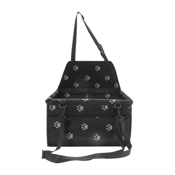 Unique Bargains 1 Pc Foldable Car Seat Cover for Pet 15.75"x12.6"x9.84" Foot Prints Red