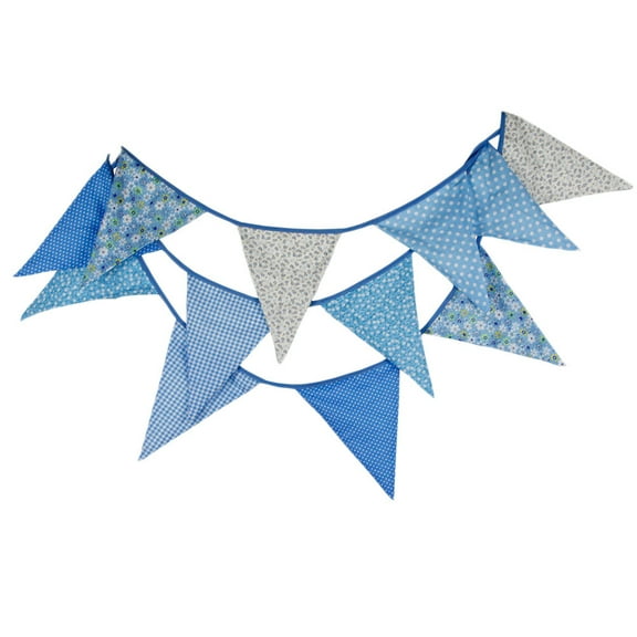 Banner Bunting Pennant Triangle Flags Decorations Double Sided Pastel Fabric Party Imitated Burlap Garlands Flag Hanging
