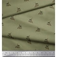 thumbnail image 2 of Soimoi Polyester Crepe Fabric Dot & Owl Bird Printed Fabric 1 Yard 52 Inch Wide, 2 of 3