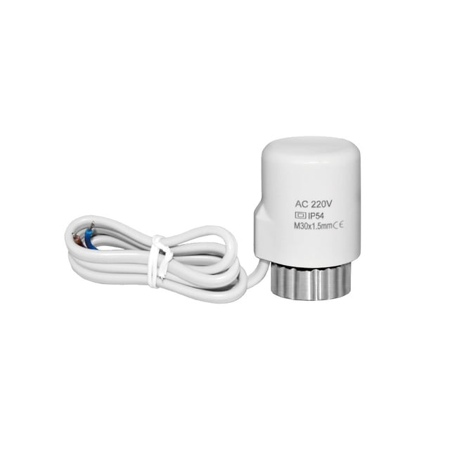 Inteprter Actuador térmico eléctrico de bajo ruido, profesional, 220V, antiflama, desmontable, para el hogar, oficina, Hotel, válvula de calefacción de Electrodomésticos Inteprter HA066621-00