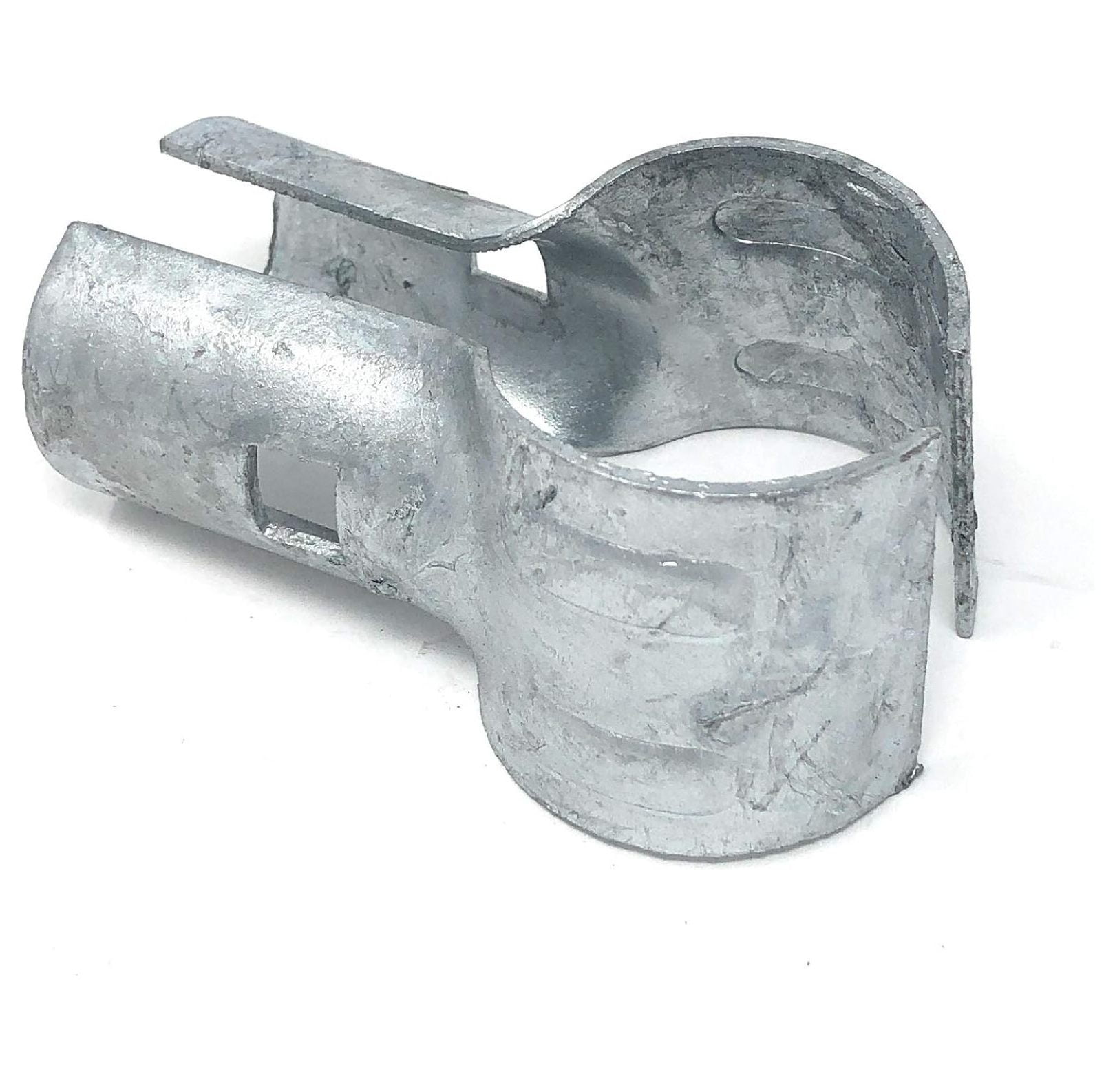 Chain Link Fence Post Extender Chain Link Fence End Rail Clamps With Bolts  & Nuts Post 1-7/8