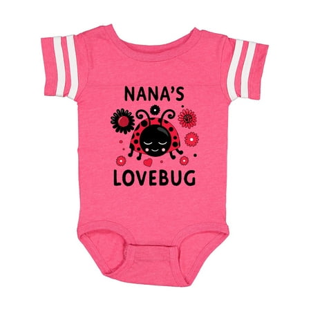 

Inktastic Valentine s Day Nana s Lovebug Gift Baby Boy or Baby Girl Bodysuit