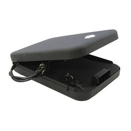 GunVault NV200 Nanovault Safe, 9.5"x6.5"x1.75" Cable, Black Key Lock NV200