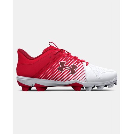 Under Armour Men s Leadoff Low Rm Molded Baseball Cleats Red/White Medium 14 14 Medium US/Red|White