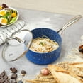thumbnail image 3 of HLAFRG Nonstick Premium 3-Piece Saucepan Set with Glass Lids, Blue, Natural Durable Granite Coating, Nonstick, Durable & Oven Safe to 450°F, 1&2&3QT, 3 of 5