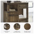 thumbnail image 3 of Signature Design by Ashley Roybeck Accent Storage Cabinet with Drawers and Shelves, Light Brown, 3 of 7