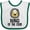 White and Green, variant on Inktastic King of the Crib Boys Lion Boys Baby Bib