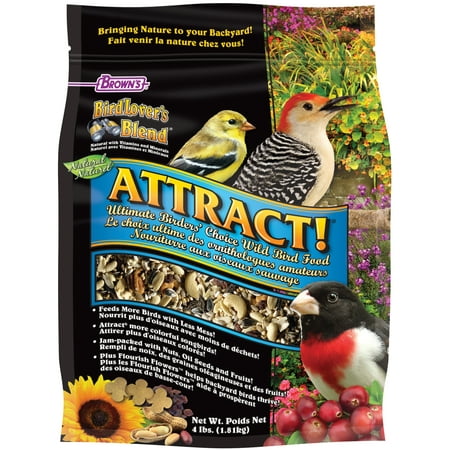 Bird Lover's Blend Attract! Ultimate Birders' Choice Wild Bird Food, 4 (Best Food To Attract Birds)