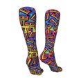 thumbnail image 3 of Kdxio Vintage Audio Cassettes Funny Silky Novelty Funky Long Knee High Socks Soft 3D Print Cosplay Crazy Stockings for Men Women, 3 of 8
