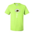thumbnail image 2 of Wild Bobby, Jesus Flower Script Inspirational/Christian Men Graphic Tee, Safety Green, XX-Large, 2 of 6