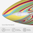 thumbnail image 5 of ZICANCN Pink Yellow Swirling Decorative Throw Pillow Covers, Bed Couch Sofa Decorative Knit Pillow Covers for Living Room Farmhouse, 18"x18", 5 of 8