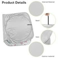 thumbnail image 5 of Yuyamidu Husky Car Sun Shade Windshield Pink Flower Front Windshield Sunshade for Car SUV Van Big Sedan Automotive Sun Visor Car Protector Accessories, 5 of 7