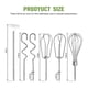 thumbnail image 4 of Hand Mixer Beaters For Cuisinart Stainless Steel Left And Right Turbo Style Beaters,wire Egg Whisk,l, 4 of 5