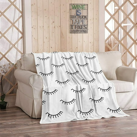 

LeKY Thermal Bed Cover Keep Warm Stylish Durable Eyelash Knitted Thermal Bed Cover
