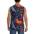 thumbnail image 4 of Bingfone Tropical Flower Pattern Men's Tank Tops Workout Sleeveless Tee Shirts Running Beach Tanks for Men-Large, 4 of 8
