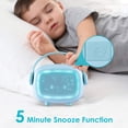 thumbnail image 5 of Levang Kids Alarm Clock Blue for Boys Bedroom Ok to Wake,Children's Sleep Trainer,Wake Up Light & Night Light, 5 of 10