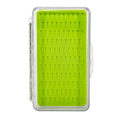 BTOER Green Fly Fishing Bait Storage Box Bait Box Transparent Flip Fishing Tackle Box