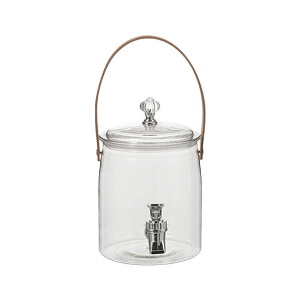 Dispensador de bebidas Barril de bebidas con asa Grifo sellado portátil Equipado con agua fría 2 litros