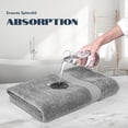 thumbnail image 6 of White Classic Hotel Collection 700 Gsm Turkish Cotton Bath Towels, Bathroom Towels Set, Light Gray, 27 x 54, 4 Pack, 6 of 7
