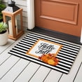 thumbnail image 4 of Entryway Rug 2'x3', Black Striped Fall Small Rug for Kitchen Bathroom Door Mat Indoor Entrance, Thanksgiving Pumpkins Farmhouse Art Non-Slip Area Rugs Floor Mats Carpet Front Door Rugs, 4 of 8