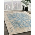 thumbnail image 2 of Ahgly Company Indoor Round Abstract Dark Gray Oriental Area Rugs, 3' Round, 2 of 6