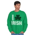 thumbnail image 3 of St Patricks Day Irish Pride Shamrock Sweatshirt for Men or Women Brisco Brands M, 3 of 6