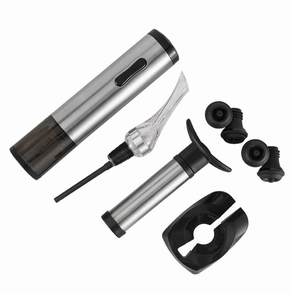 Seven-Piece Gift Box Wine Decanter Electric Bottle Opener Set Wine Opener Set ,Easy Dottle Opening