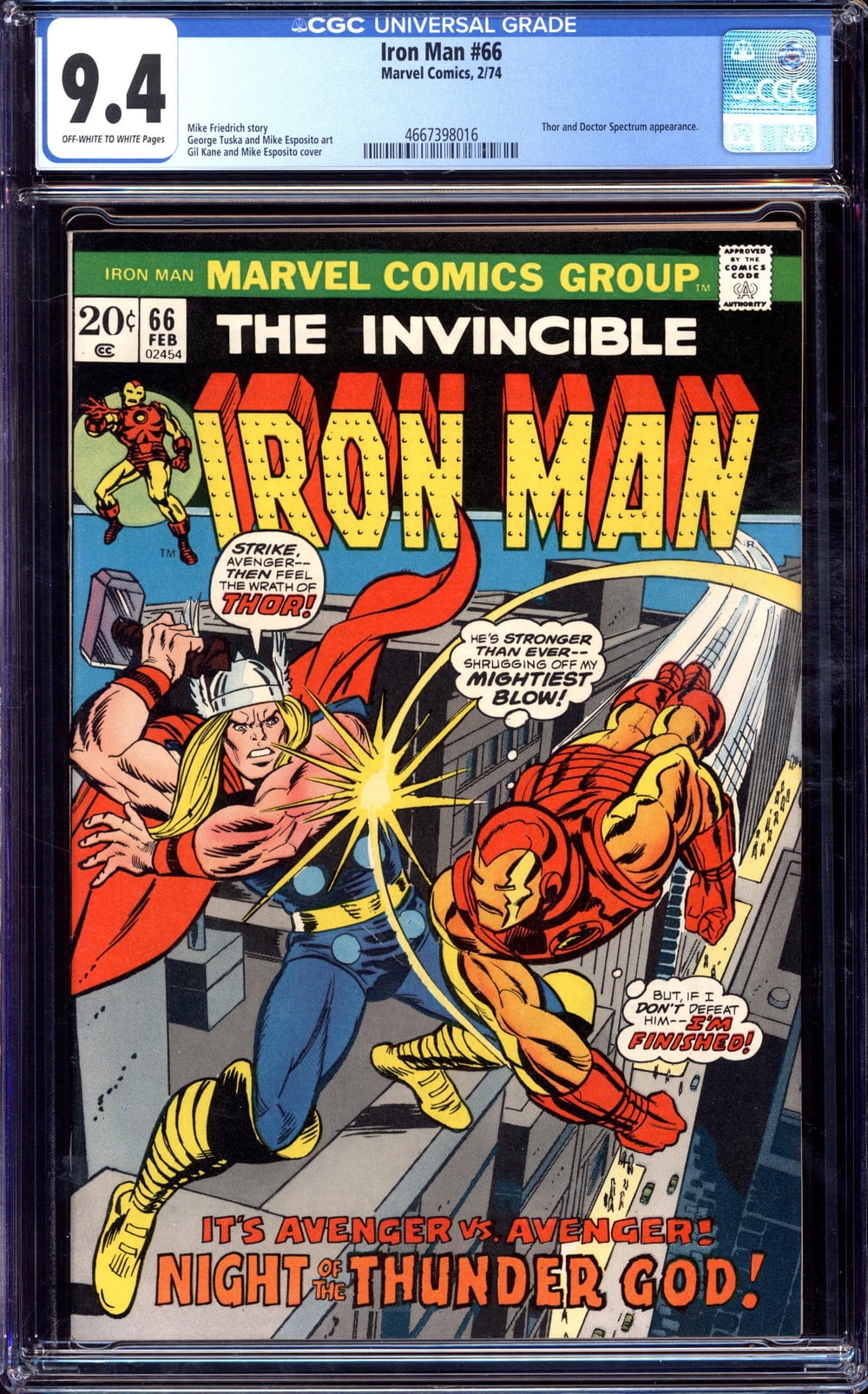 Iron Man #66 - CGC 9.4 Comic Book