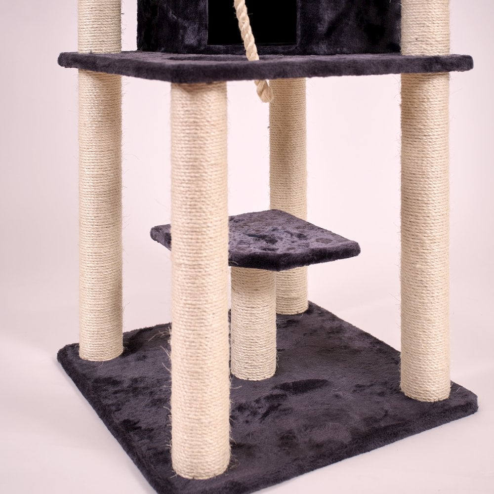 Armarkat 82 Inches Multi-Level Big Cat Tree. Tall Multi-Cats Tower with 2 Big Cat Condos