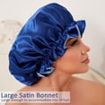 thumbnail image 2 of Silk Bonnet for Natural Hair Bonnets for Black Women, Satin Bonnet for Long Hair Cap for Sleeping, Large Silk Hair Wrap for Curly Hair Bonnet for Sleeping, 2 of 6