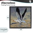 thumbnail image 3 of Stupell Industries Coastal Seagull Taking Flight Black Floating Frame Canvas Art, 18 x 18, by Violeta Vollmer, 3 of 7