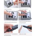 thumbnail image 3 of Gray Electric nail file with 12 accessories for grinding/polishing, 3 of 4