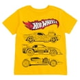 thumbnail image 4 of Hot Wheels Little Boys T-Shirt and Mesh Shorts Outfit Set Yellow / Gray 6, 4 of 5