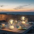 thumbnail image 1 of Glass LED Table Lamp Touch Dimmable Table Lamp Orange, 1 of 4