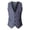 Grey, variant on Mens Solid Color Wedding Dress Vest British Leisure Slim Stage Formal Classic Fit Sleeveless Button Down Groom Tuxedo Shirt Navy XXL