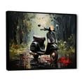 thumbnail image 2 of Designart "Two-Wheeled Excursions I" Scooter Floater Framed Canvas Prints, 2 of 5