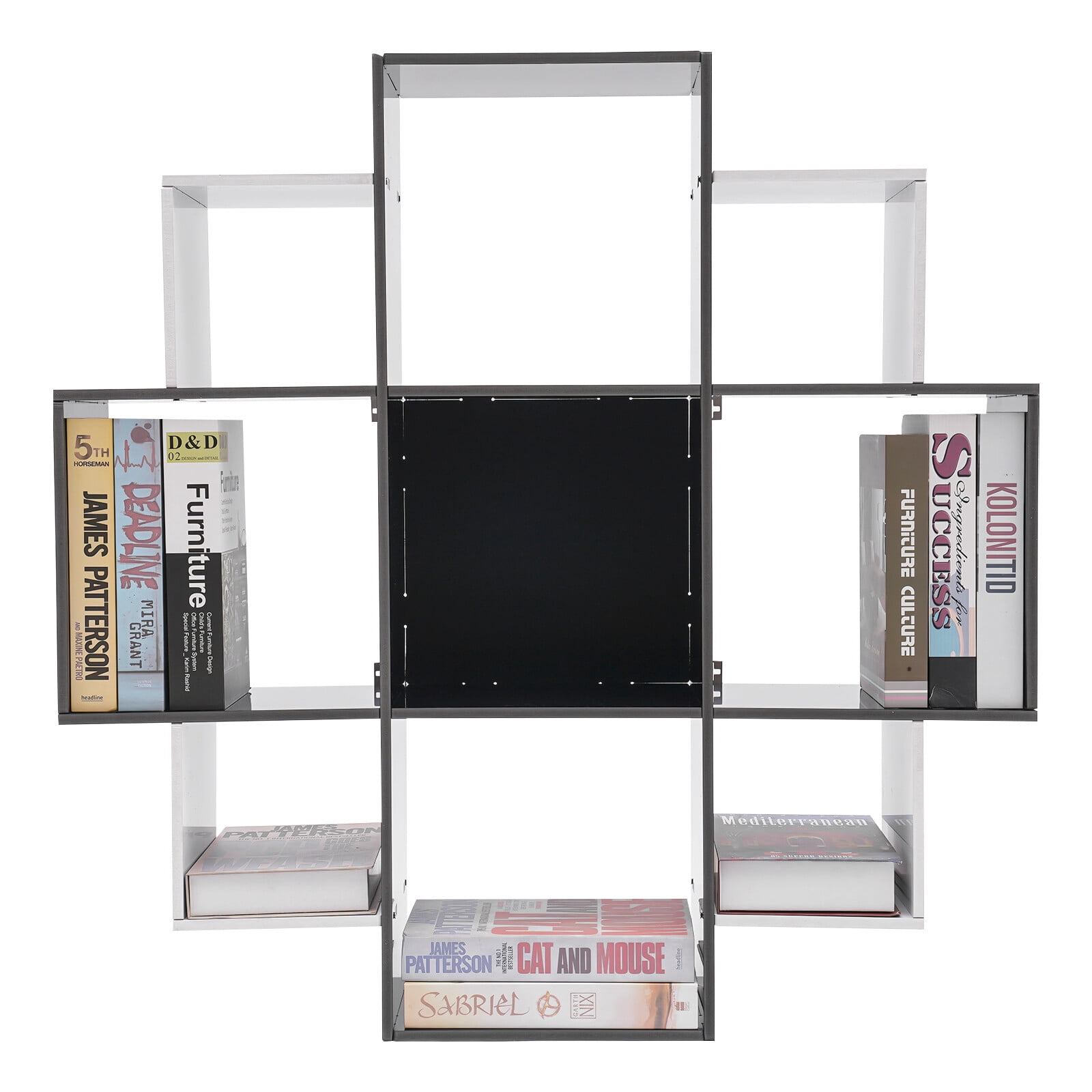 Bookcase, Book Shelf, Bookcase with 9 Compartments Smooth Surface  For Study, Office, Kitchen, Bedroom, And Living Room