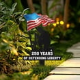 thumbnail image 5 of 250 Years of Defending Metal Garden Stake, Durable Iron Patriotic Yard Sign, 250th Anniversary Bell Outdoor Memorial Day Veterans Day Decor for Lawn Cemetery Memorial Display,11.8Inch, 5 of 9