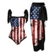 thumbnail image 1 of Traje de baño de dos piezas para mujer, trajes de baño para mujer, bikini de una pieza con cordones, traje de baño estampado del Día de la Independencia, falda larga, conjuntos de dos piezas, traje de, 1 of 4