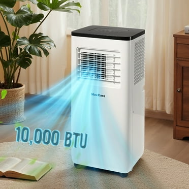 MaxKare 10000 BTU Portable Air Conditioner for Room up to 450 Sq.ft, 3-in-1 AC Unit with Remote Control - White