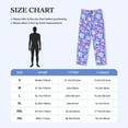 thumbnail image 4 of Logiee Blue Skull Daisy Print Pajama Pants for Men,Men’s Pajama Bottoms,Mens PJ Pants with Pockets & Button Fly-Small, 4 of 6